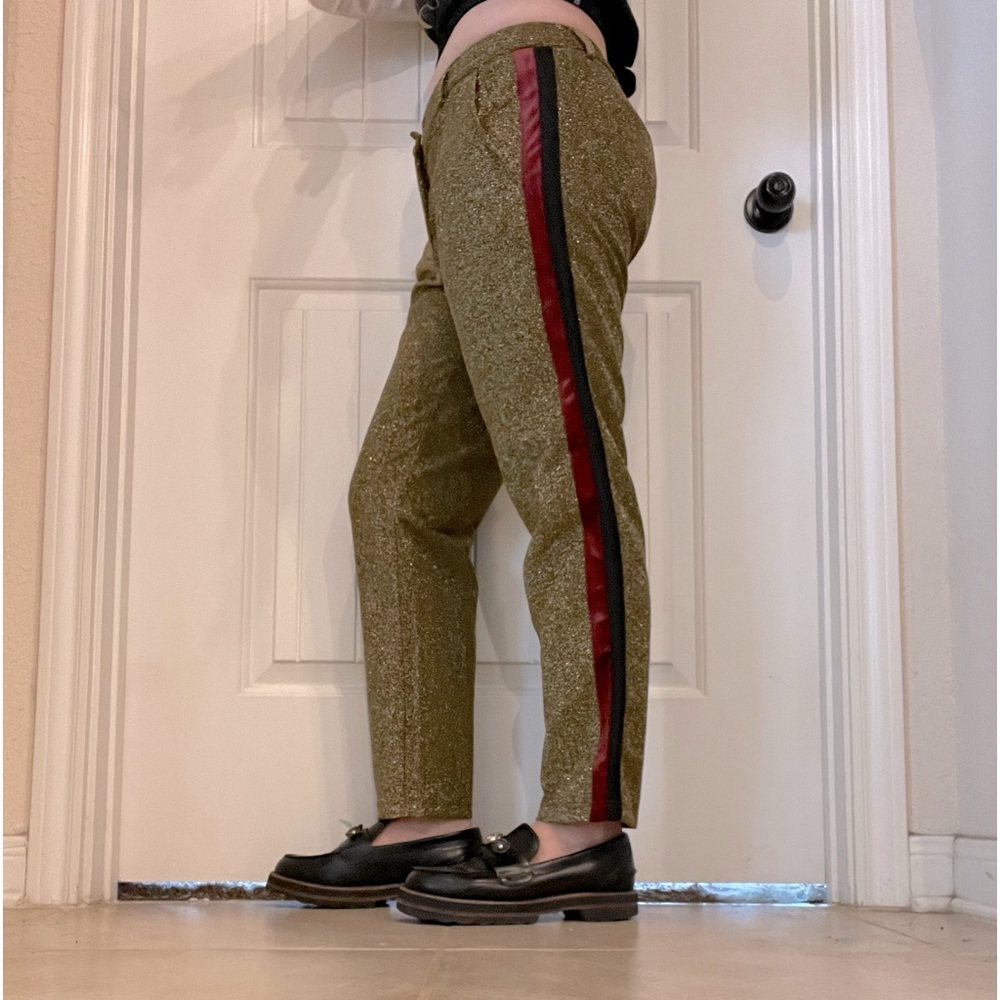 Scotch & Soda gold lurex dress pant